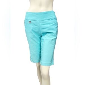Lulu-B Turquoise Pull-On Bermuda Shorts Size 4